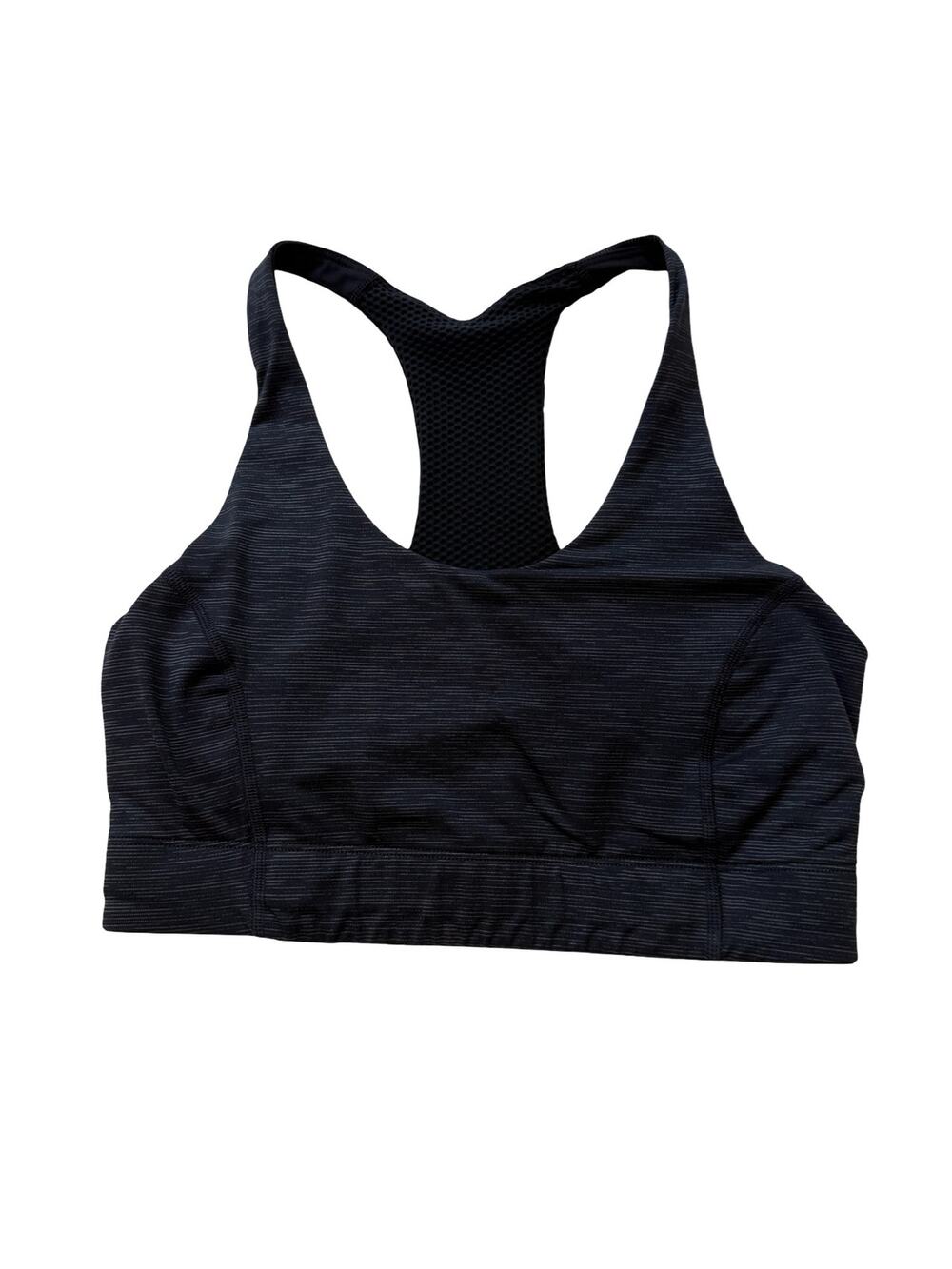 Outdoor Voices Doing Things Bra Black Navy Racerback Sports Bra Sz S